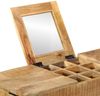 vidaXL Schminktisch 105x35x75 cm Raues Massivholz Mango und Eisen 372738 Bild 5