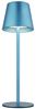 LED Tischlampe, blau, Akku, Touchdimmer, Flaschenaufsatz Bild 4