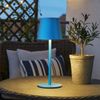 LED Tischlampe, blau, Akku, Touchdimmer, Flaschenaufsatz Bild 3
