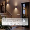 s.luce Ixa LED Wandlampe verstellbare Winkel Innen & Außen IP44 Anthrazit Bild 5