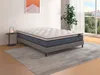 Vente-unique - VARNO Matratze Stoff Weiß - B 160 cm x H 23 cm x L 200 cm Bild 1