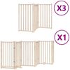 vidaXL 15-tlg. Hundetor mit Tür Faltbar 750 cm Pappelholz 3155702 Bild 2