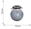 2er Set LED Solar Laterne, Glas klar, H 12,5 cm Bild 5