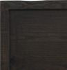 vidaXL Tischplatte Dunkelbraun 180x50x(2-6)cm Massivholz Eiche 3156455 Bild 5