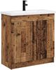 vidaXL Badezimmermöbel-Set Altholz 56 x 37,5 x 81 cm Holzwerkstoff 3404132 Bild 2