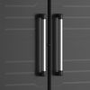 Dmora Gartenschrank Terrebonne, Gartenmöbel, Mehrzweck-Gartenschrank, Container für Balkon oder Garage, Made in Italy, 65x45 h182 cm, Schwarz Bild 5
