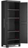 Dmora Gartenschrank Terrebonne, Gartenmöbel, Mehrzweck-Gartenschrank, Container für Balkon oder Garage, Made in Italy, 65x45 h182 cm, Schwarz Bild 4