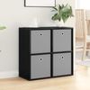 vidaXL Sideboard mit Schubladen Schwarz Eichen-Optik 68,5 x 32 x 67 cm 8000541 Bild 4