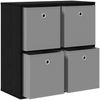 vidaXL Sideboard mit Schubladen Schwarz Eichen-Optik 68,5 x 32 x 67 cm 8000541 Bild 5