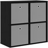 vidaXL Sideboard mit Schubladen Schwarz Eichen-Optik 68,5 x 32 x 67 cm 8000541 Bild 2