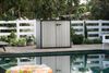 Dmora Gartenschrank Kindersley, Gartenmöbel, Mehrzweck-Gartenschrank, Container für Balkon oder Garage, 140x77 h120 cm, Grau Bild 2