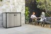Dmora Gartenschrank Kindersley, Gartenmöbel, Mehrzweck-Gartenschrank, Container für Balkon oder Garage, 140x77 h120 cm, Grau Bild 5