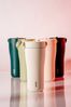 Thermo Trinkflasche mit Strohhalm Thermobecher Edelstahl EQUA Carry Cup 0,6L Rosa 685987 Bild 2