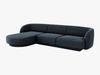 Micadoni Ecksofa Miley 4-Sitzer Links Chenille Haga Königsblau Bild 2