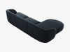 Micadoni Ecksofa Miley 4-Sitzer Links Chenille Haga Königsblau Bild 3