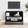 vidaXL TV-Schrank Schwarz 61x40x46 cm Holzwerkstoff und Metall 848879 Bild 3