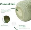 Hometopia Pflanztopf Magnesiumoxid mit Blumenrelief, Salbeigrün, Blumentopf Ø 40,5 cm, Höhe 29 cm Bild 4