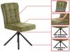 Massivart® Polsterstuhl drehbar, Esszimmerstuhl mit Wippfunktion und Taschenfederkern, »Hedia«, Chenille-Optik · Metallgestell schwarz · mit Nivellierung Bild 4