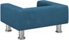 vidaXL Hundebett, Samt, Blau, 50 x 40 x 26.5 cm Bild 5