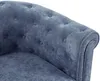 Vente-unique - CHESTERFIELD Sessel Stoff Blau - B 78 cm x H 72 cm x L 82 cm Bild 5
