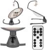 Kikkaboo elektrische Babywippe Twiddle, Schaukelfunktion, Fernbedienung, Timer beige grau Bild 5