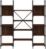 vidaXL Bücherregal Braun Eichen-Optik 155,5x24x166,5 cm Holzwerkstoff 838862 Bild 5