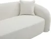 Vente-unique - LAPIOTA Sofa Stoff Weiß - B 91 cm x H 75 cm x L 220 cm Bild 5
