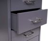 Rollcontainer Boston T851, Schubladenschrank Stahlschrank Büroschrank, 48x28x41cm 4 Schubladen ~ dunkelgrau Bild 4