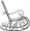 Schaukelstuhl ANNA 2er Set Antik Outdoor - 56x90x94cm, Metall, Bronze | Gartenstuhl Liegestuhl Relaxstuhl Garten Terrasse Bild 4