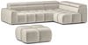 Ecksofa Designersofa DARCY in Stoff Salvador Beige Ottomane Links Bild 4