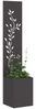 vidaXL Garten Sichtschutz-Leinwand Floral Schwarz 32 x 32 x 150 cm 876406 Bild 3
