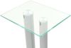 vidaXL Lautsprecherständer Säulen-Design 2 Stk. Hartglas Silbern 50674 Bild 4