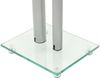 vidaXL Lautsprecherständer Säulen-Design 2 Stk. Hartglas Silbern 50674 Bild 5