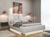 Selsey 'Comoves' Polsterbett 180x200 mit Chenillebezug und LED, Hellgrau Bild 3