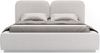 Selsey 'Comoves' Polsterbett 180x200 mit Chenillebezug und LED, Hellgrau Bild 5