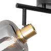 Qazqa LED Aufbaustrahler Zuzanna, ohne Leuchtmittel, Warmweiß, QAZQA Aufbau­spot, e14, Grau, Glas, Modern Bild 3