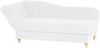 Recamiere mit Armteil links klappbar Katia Bezug Veloursstoff Buche natur / creme 22691 Bild 2