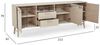 Sideboard Otaro Eiche Whitewash 212 cm - 3 Türen, 2 Schubladen & Soft-Close Bild 4
