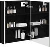 vidaXL Badezimmerspiegelschrank Schwarz Eichen-Optik 889232 Bild 3