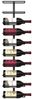 oyajia Weinregal Wand-Weinregal für 10 Weinflaschen, Metall Weinregal 22x8x98 cm, Weinregal aus Metall, Flaschenregal, Hängender Weinflaschenständer,Handtuchhalter für Küche,Restaurant,Bar Bild 5