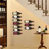 oyajia Weinregal Wand-Weinregal für 10 Weinflaschen, Metall Weinregal 22x8x98 cm, Weinregal aus Metall, Flaschenregal, Hängender Weinflaschenständer,Handtuchhalter für Küche,Restaurant,Bar Bild 2