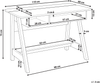 Schreibtisch heller Holzfarbton / weiß 110x60 cm JACKSON Bild 2