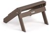 HOME DELUXE Gartenstuhl FAREA inkl. Hocker – Schwarz- Braun Bild 4