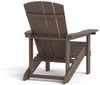 HOME DELUXE Gartenstuhl FAREA inkl. Hocker – Schwarz- Braun Bild 3