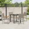 vidaXL Garten Essgruppe mit Kissen 5 pcs Grau Poly-Rattan 3379710 Bild 4