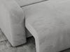 Ecksofa L-form, mit Schlaffunktion und Bettkasten - ARGOS, Hellgrau, Velours Bild 3