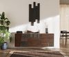 Sideboard Imara 175 cm Mango Braun 2 Türen 3 Schubladen schwebend Bild 2