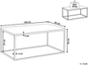Couchtisch Glas schwarz rechteckig MEDORA Bild 2