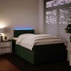 vidaXL Boxspringbett mit Matratze Dunkelgrün 120x190 cm Samt 3288567 Bild 5