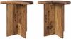 vidaXL Beistelltisch 2 pcs Altholz Ø 39 x 38 cm Holzwerkstoff 8001094 Bild 2